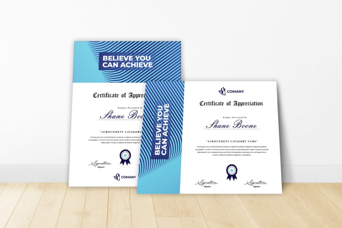 certificate achievement of trust 1