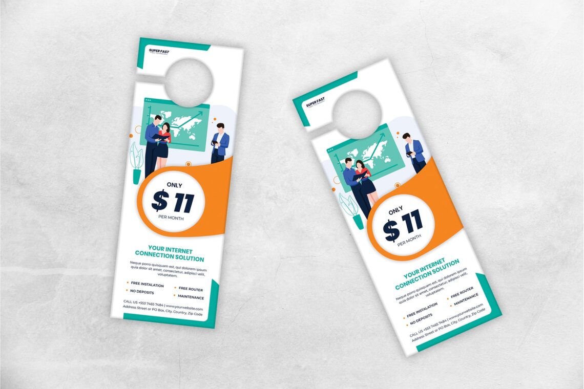 door hanger internet connection solution