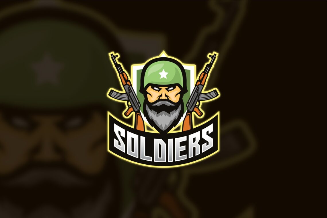 esport logo armed soldiers