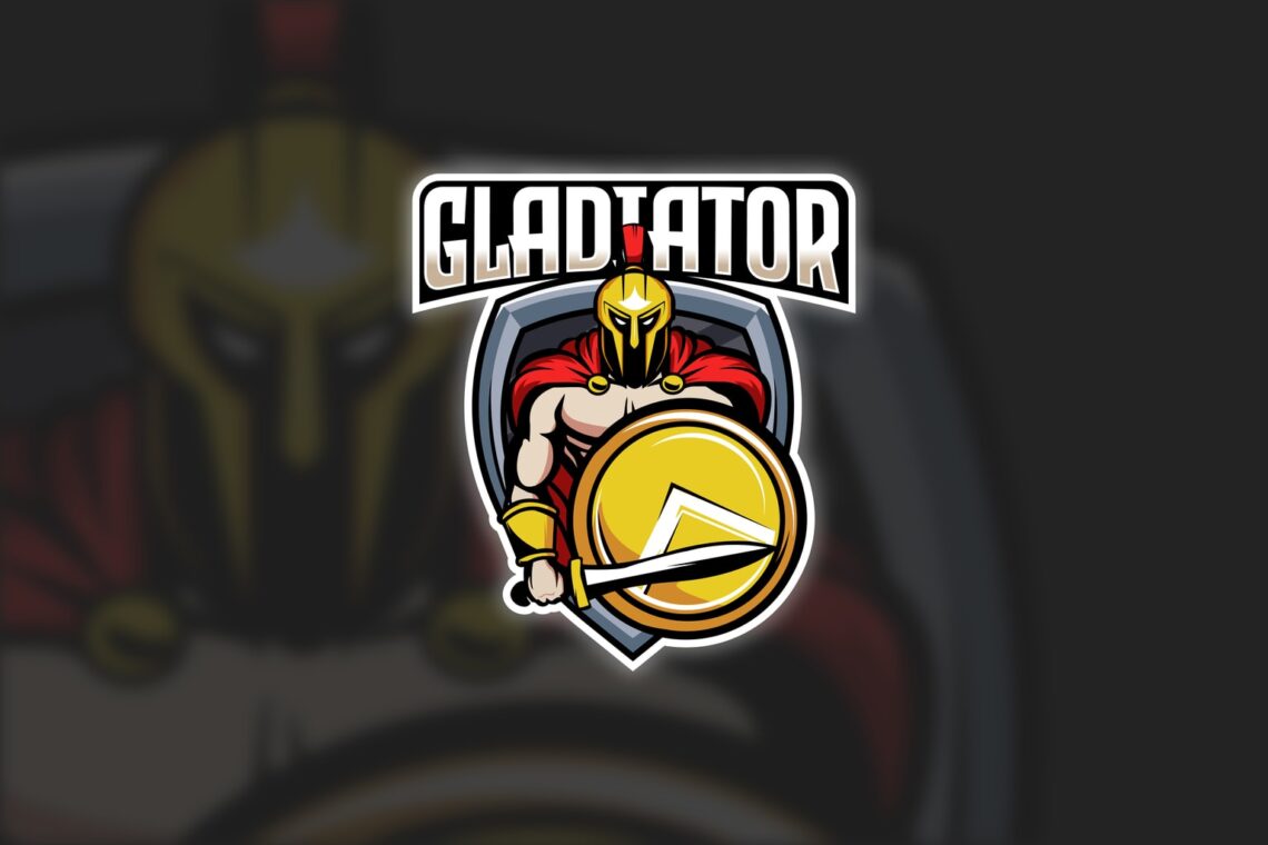 esport logo gladiator armor