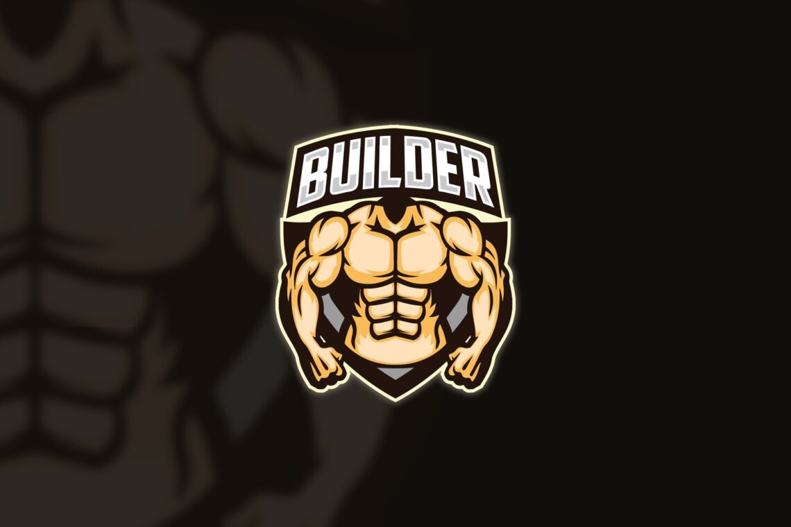 esport logo muscle builder