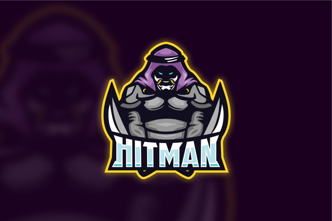 esport logo skilled hitman