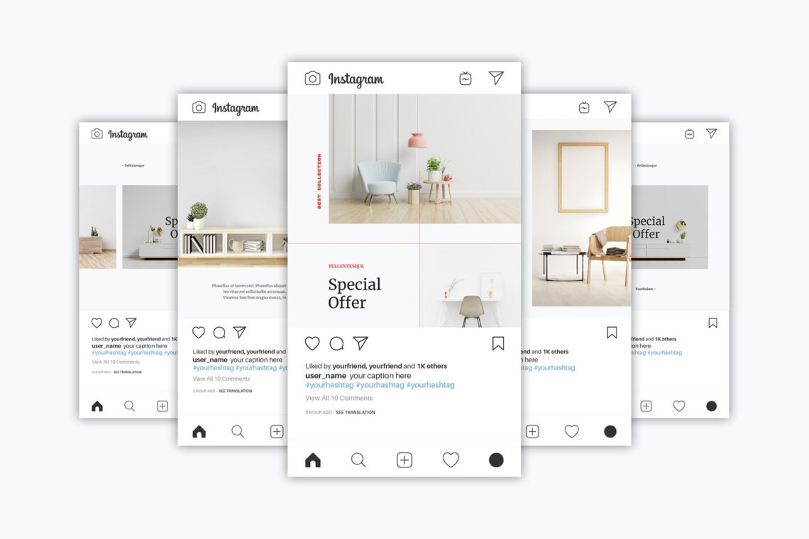 instagram banner clean interior
