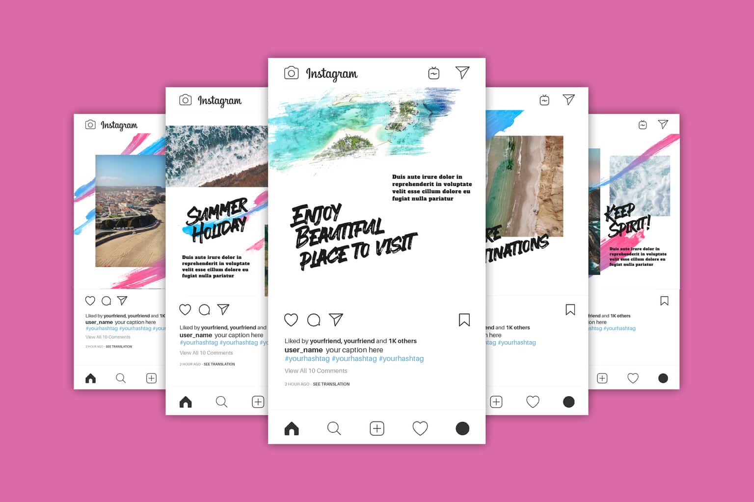 instagram banner explore destinations