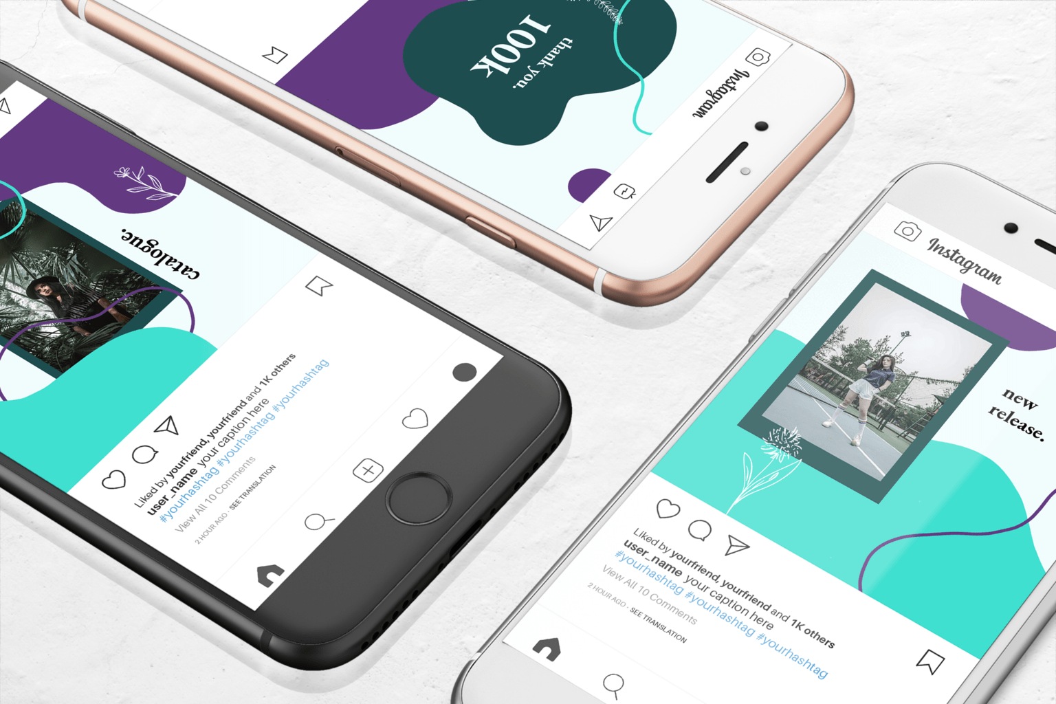 instagram banner fashion flower theme 1