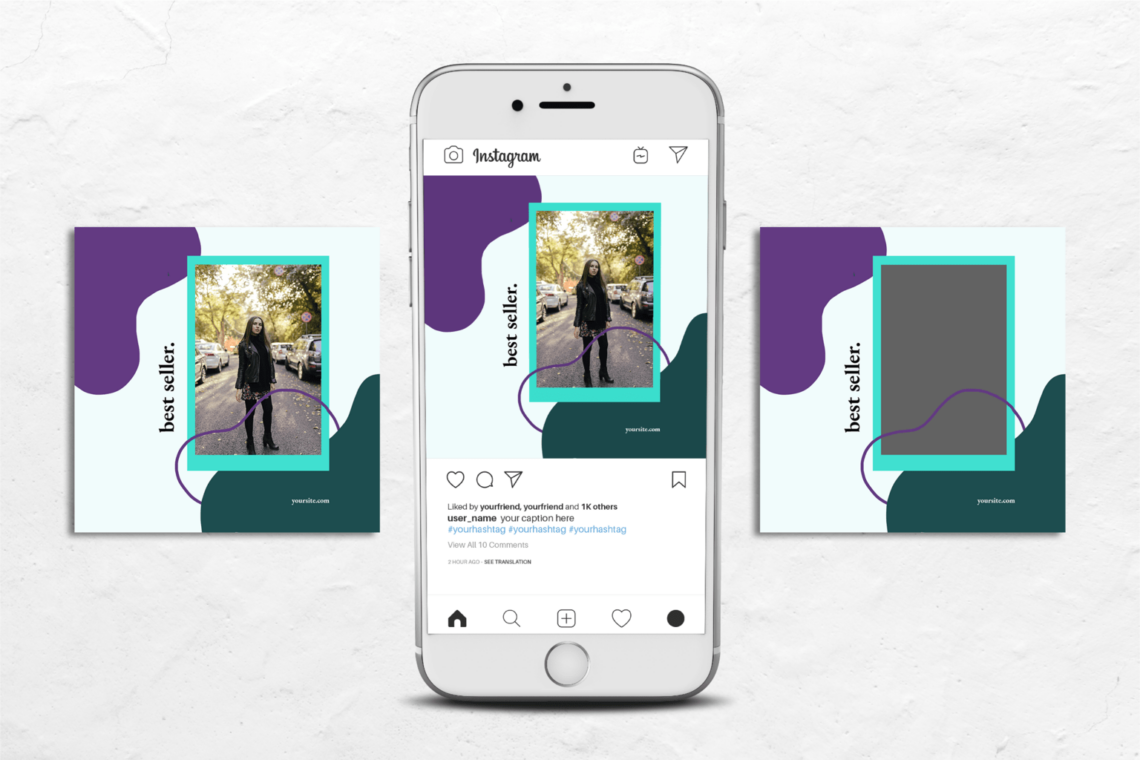 instagram banner fashion flower theme 3