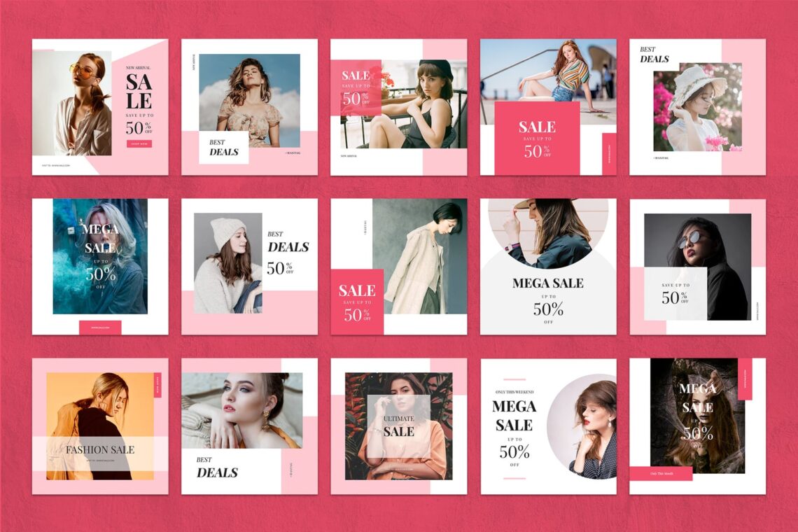 instagram banner mega sale fashion 5