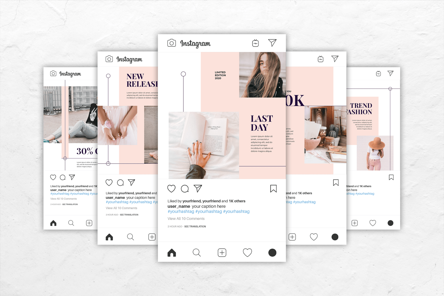 instagram banner pasteline fashion style