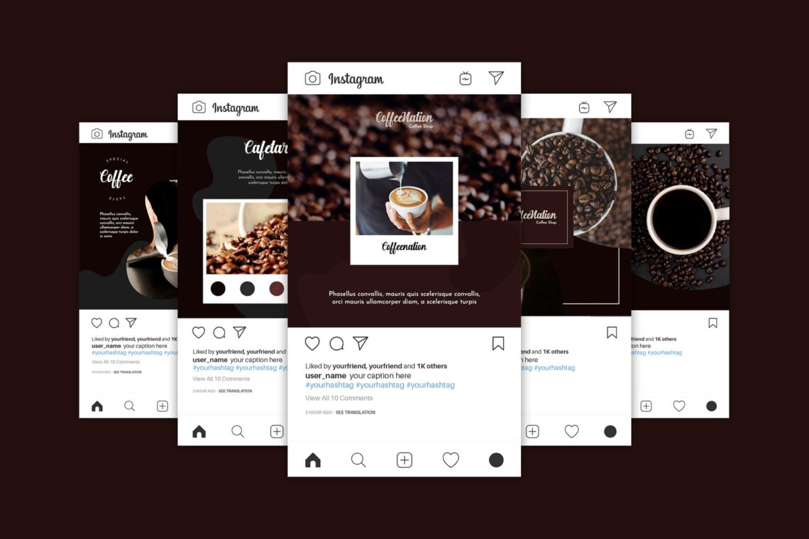 instagram banner special natural coffee