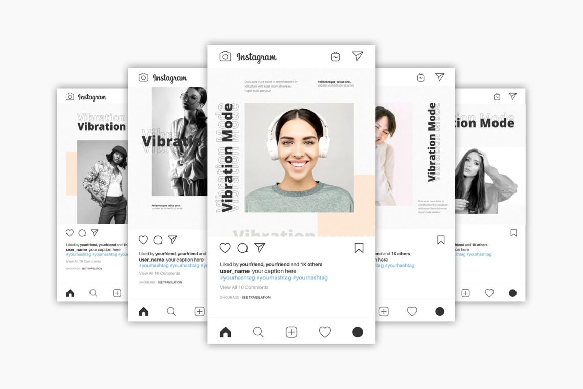 instagram banner vibration mode style