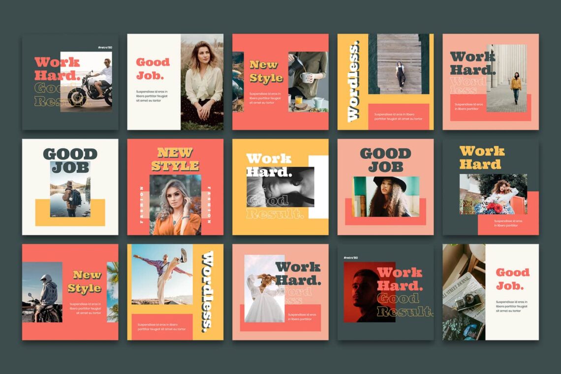 instagram banner work hard style 4
