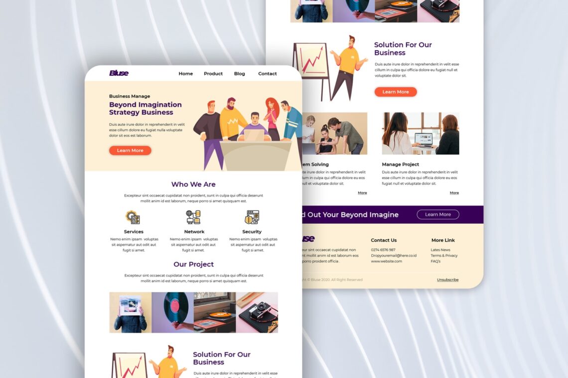 project business management email newsletter