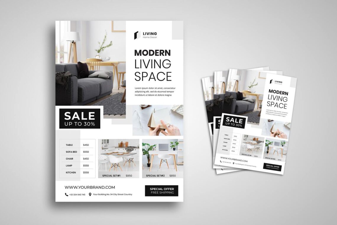 Flyer Modern Living Space