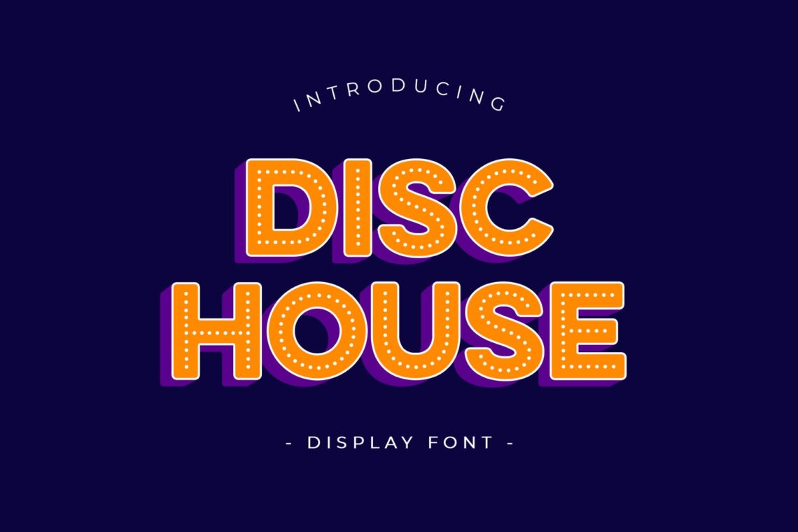 fonts disc house display 1