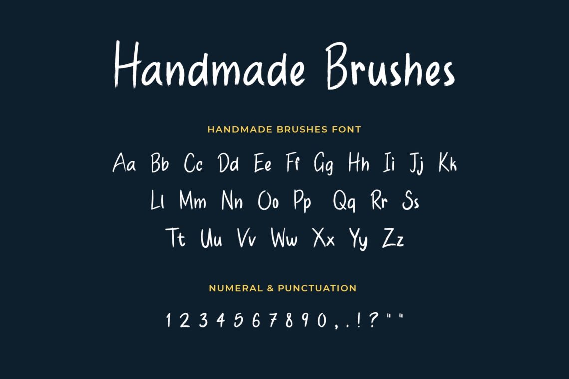 Handmade Brushes Font(1)