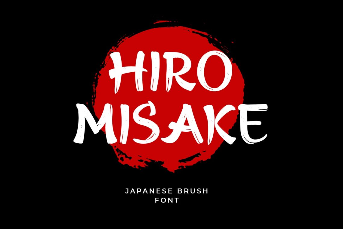 fonts hiro misake brush