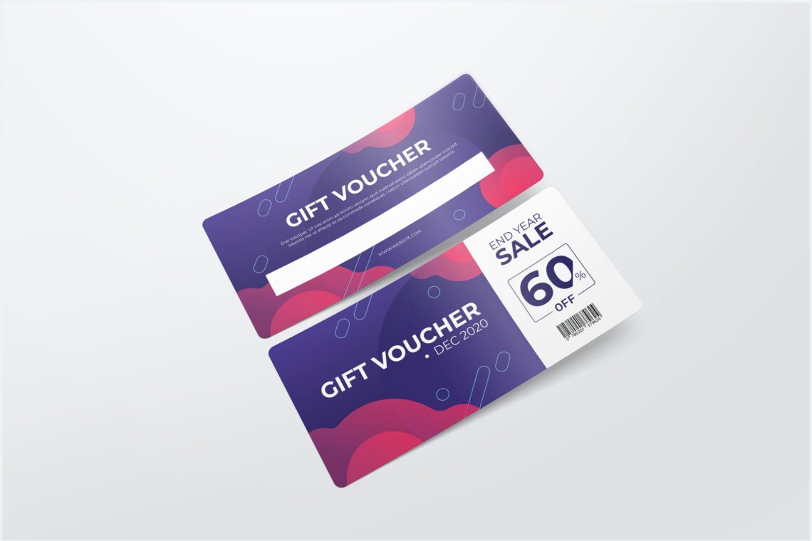 End Year Sale Gift Voucher Templates