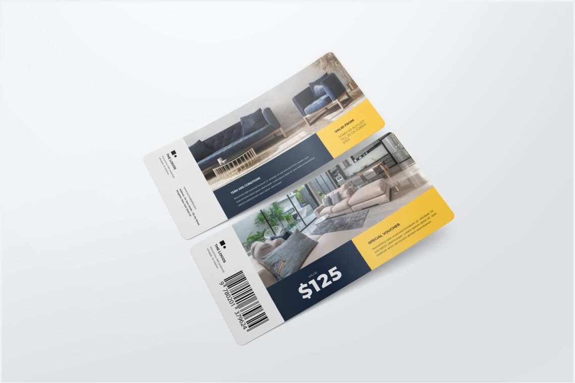 Interior Sale Gift Voucher Templates