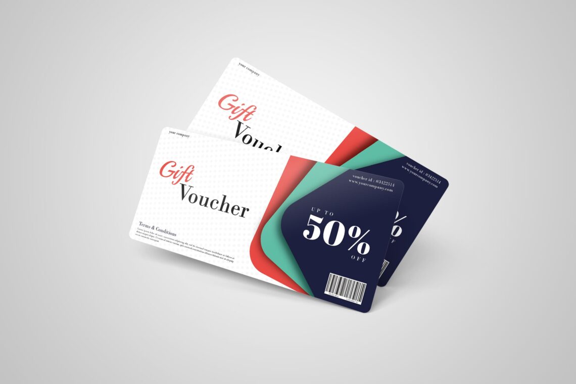Minimalist Shape Design Gift Voucher Templates
