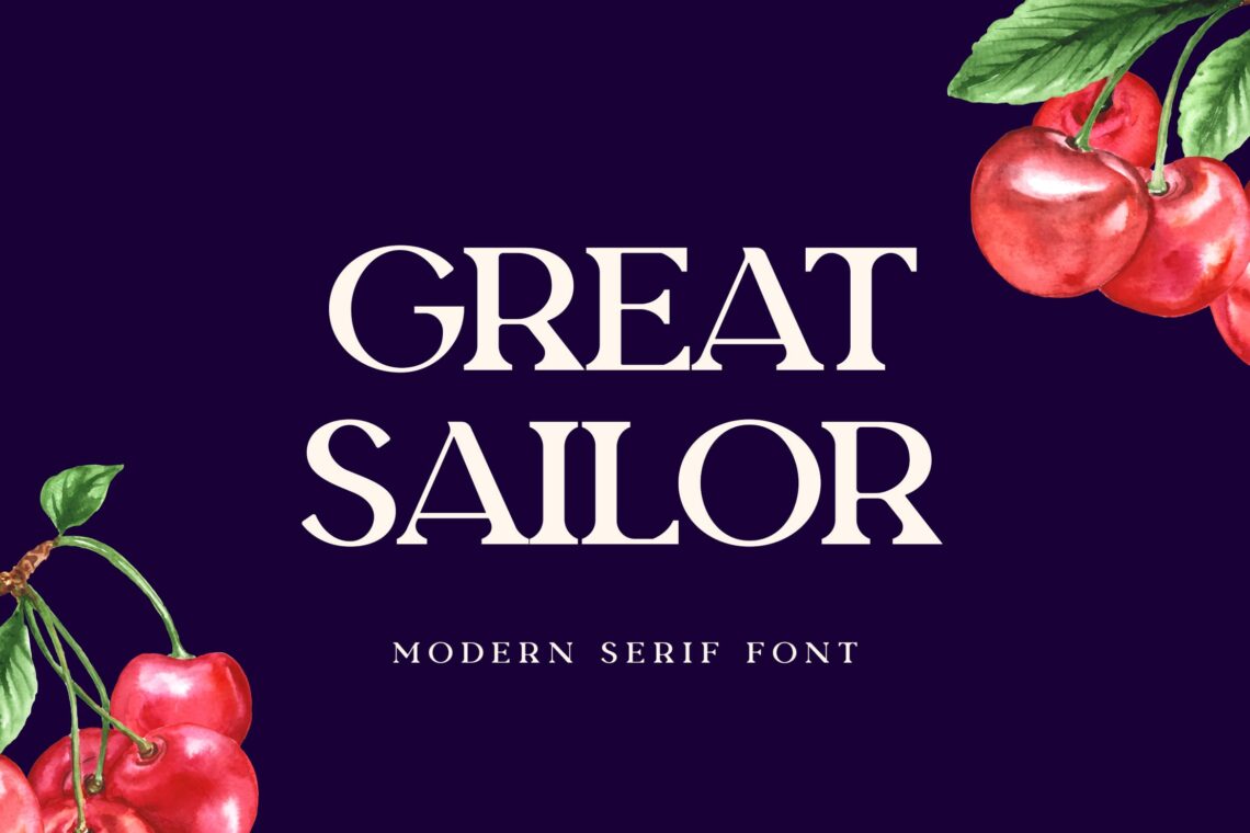 Great Sailor Serif Display Font - UI Creative