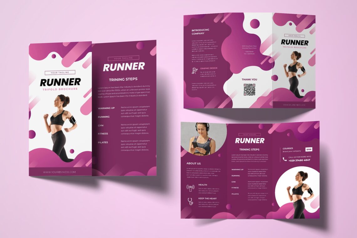 Trifold brochures business