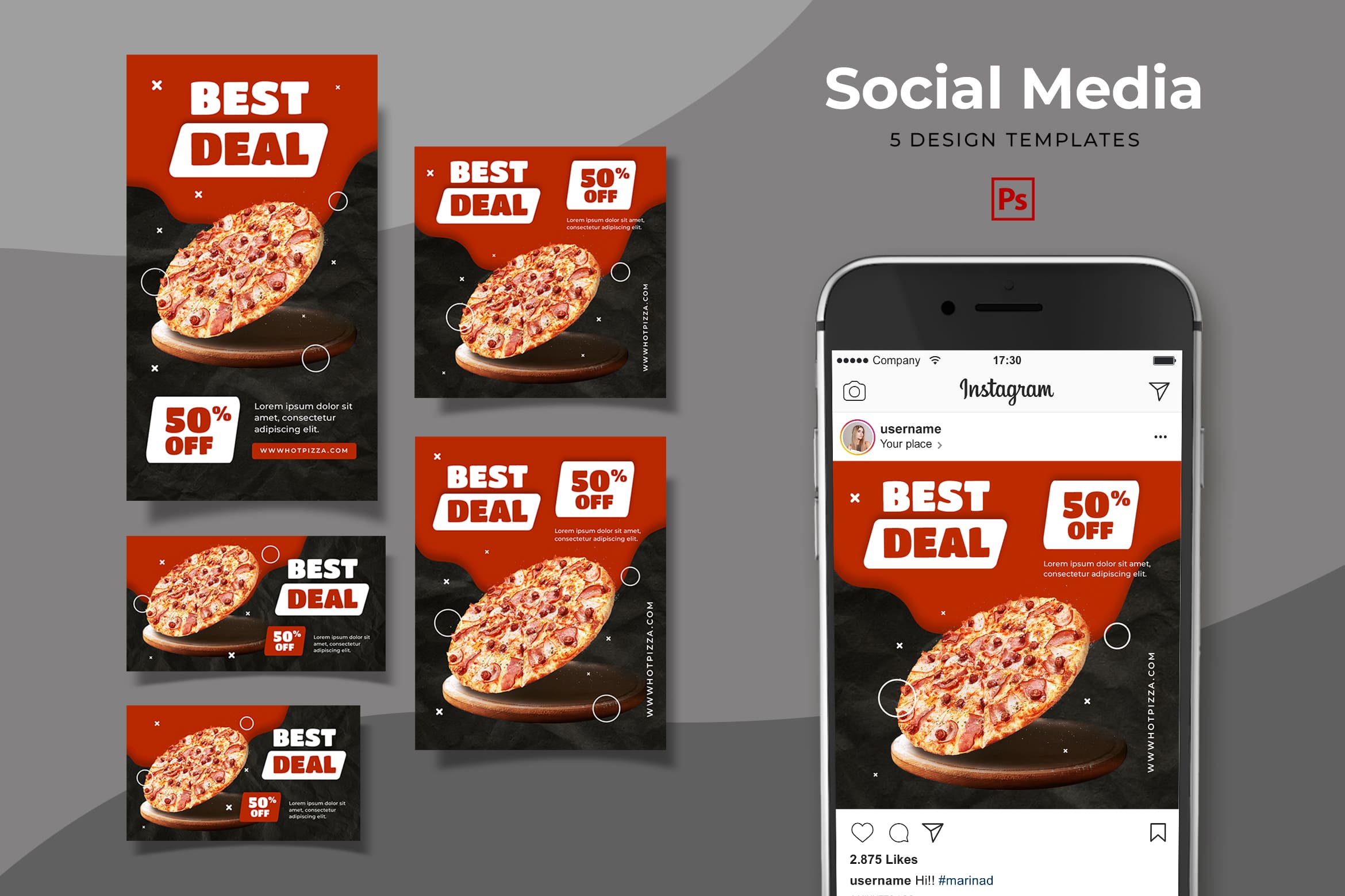 social media template