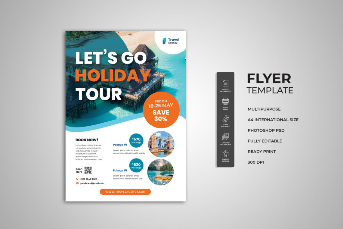 holiday promotion flyer