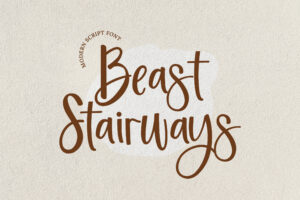 beast stairways calligraphy font 4