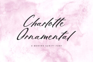 charlotte ornamental calligraphy font 10