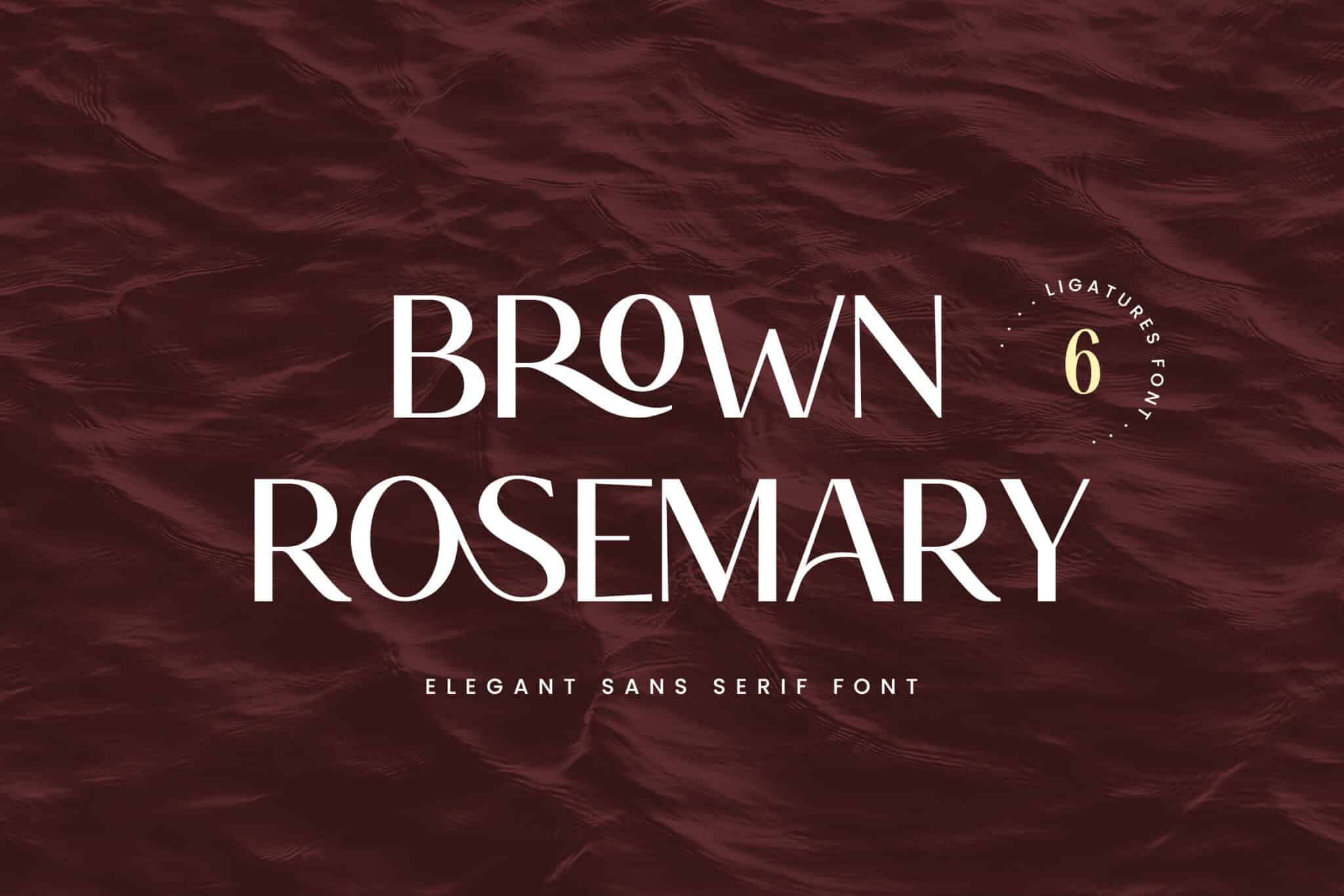 Brown Rosemary Elegant Serif Font - UI Creative