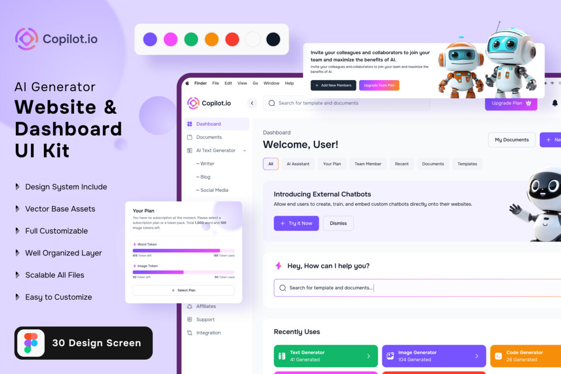 Preview Image Ui Kit Website Ai Generator 002