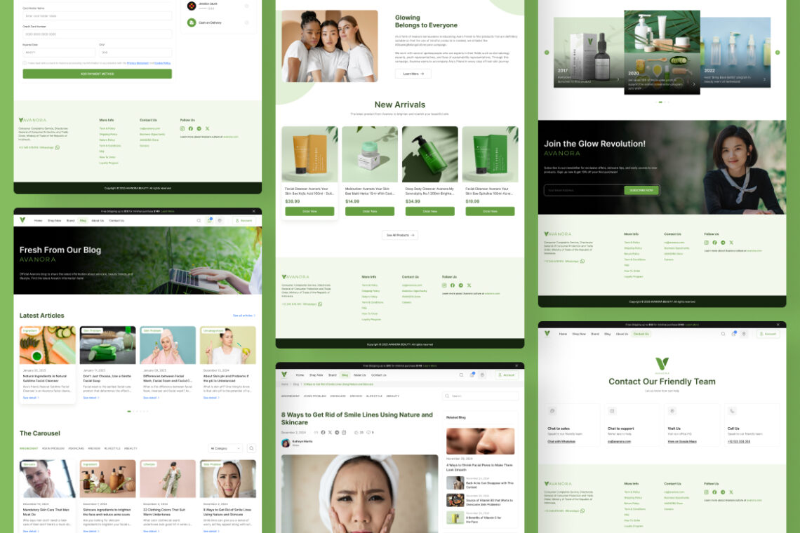 Supporting Preview Image Skincare Website E Commerce Ui Kit 001 3