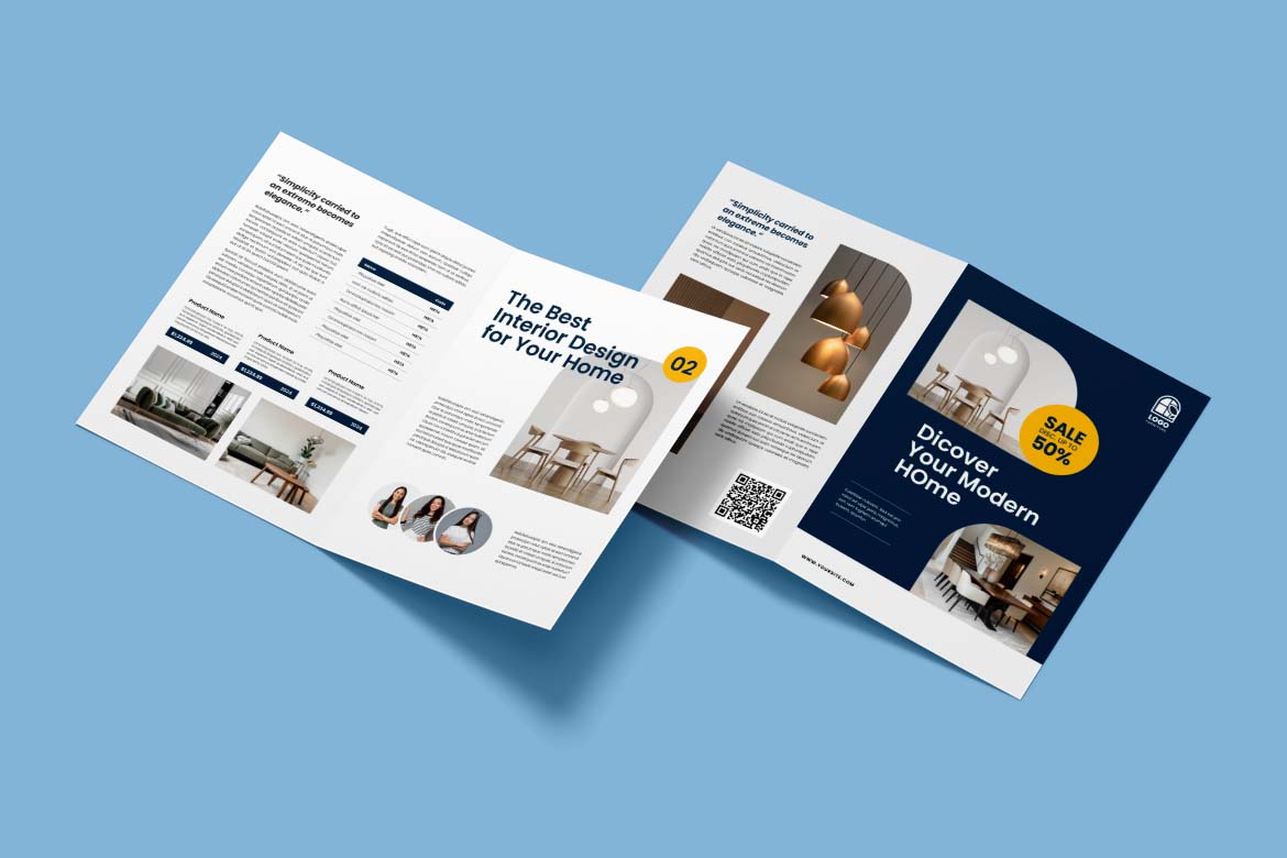 Navy Furniture Bifold Brochure-1
