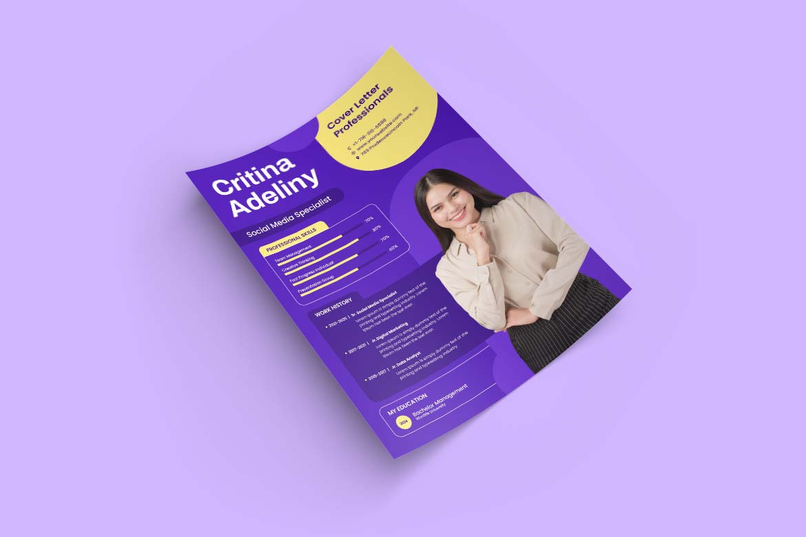 Purple Design CV Resume-1