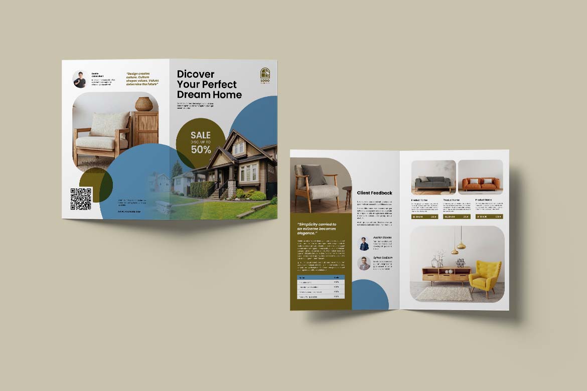 White Dream Home Furniture Bifold Brochure-2