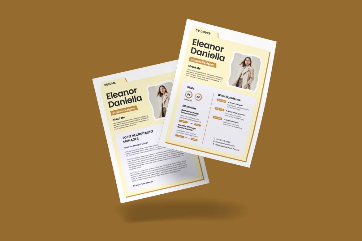 Cream Brown Design CV Resume-2