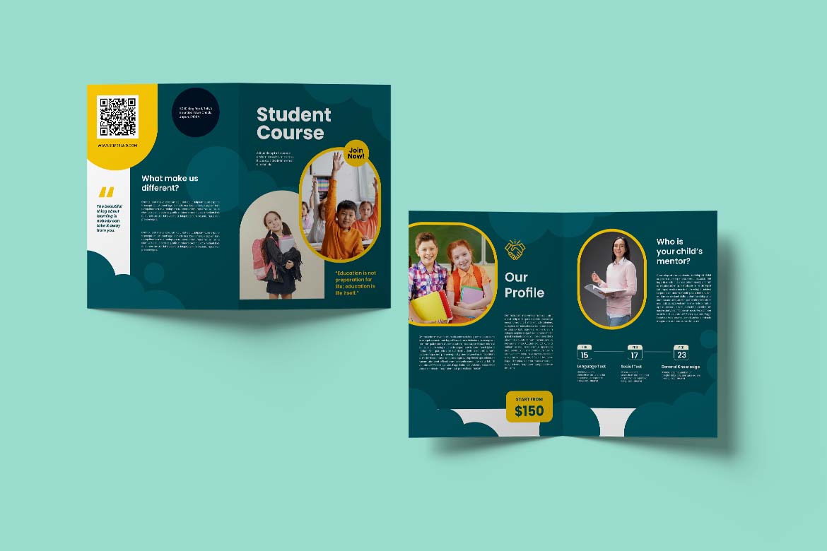 Green Student Course Bifold Brochure-2