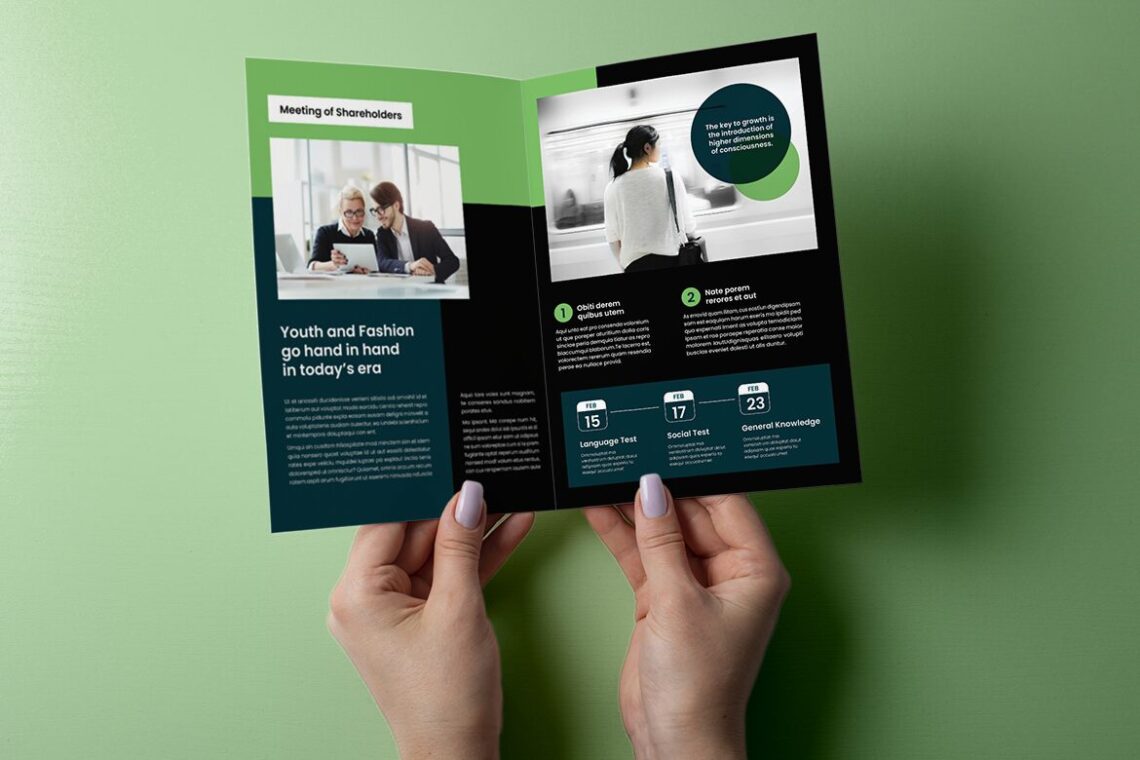 Dark Green  Business Consulting Bifold Brochure-3