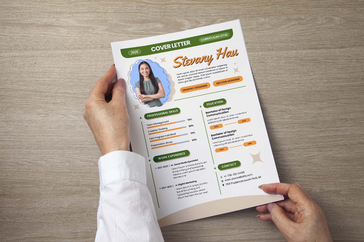 Green Design CV Resume-3