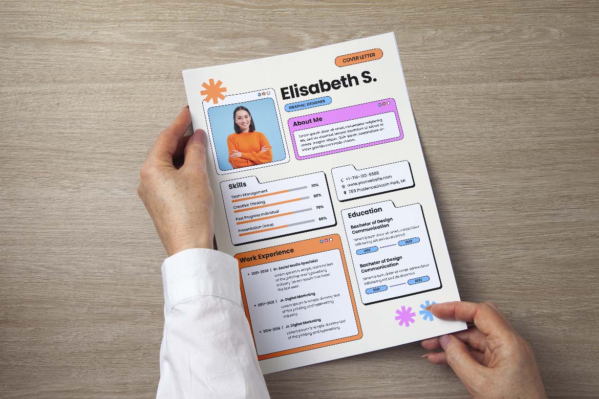 Colorful Journey Design CV Resume-3