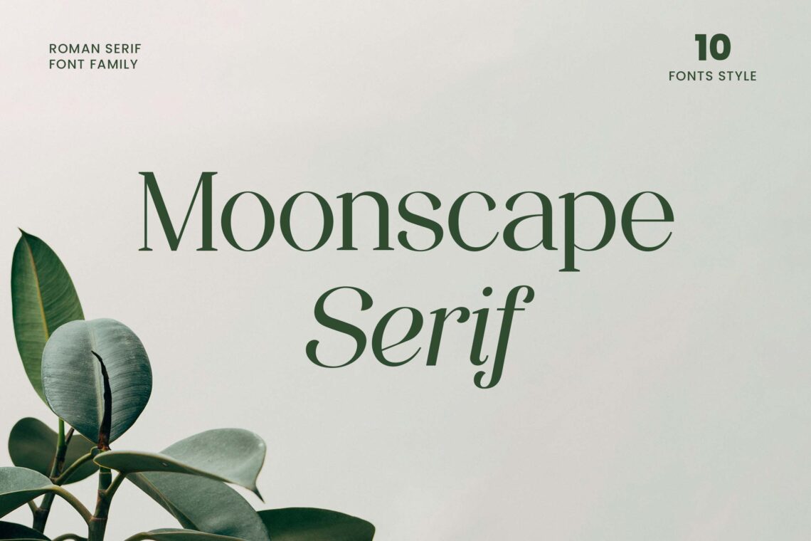Moonscape Serif Roman Serif Family Font
