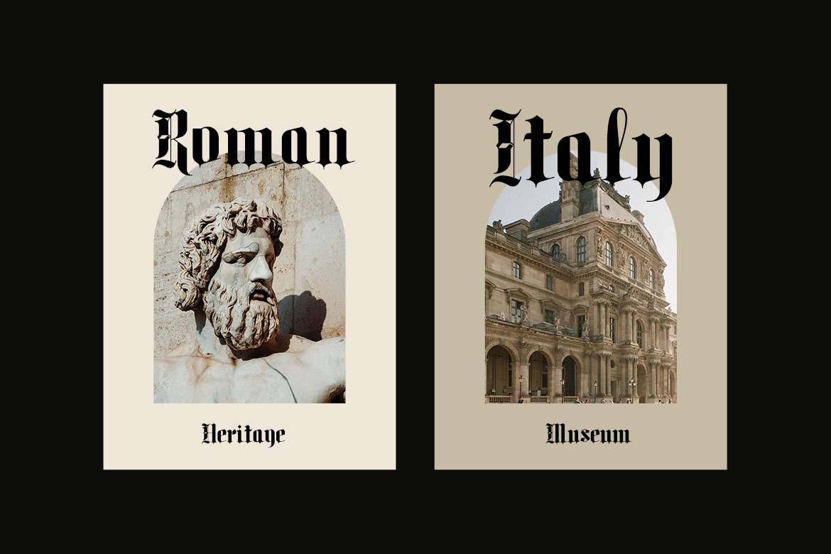 Monarch Shadow Blackletter Font-9