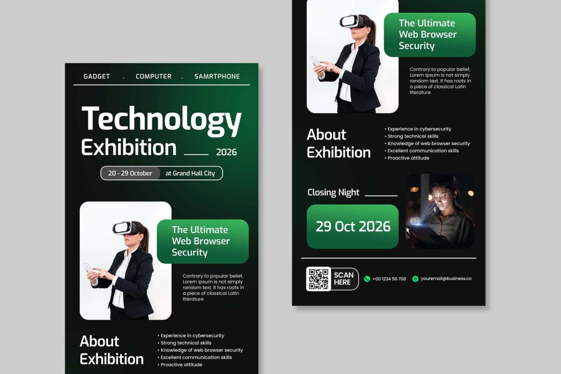 Technology Exhibition Roll Up Banner-1