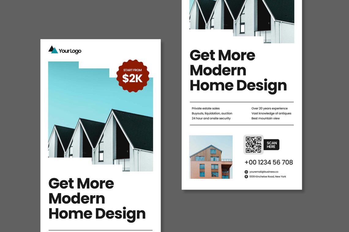 Design Modern Home Roll Up Banner-1