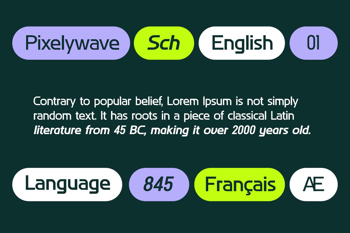 Pixelywave Sans Modern Sans Serif Font-1