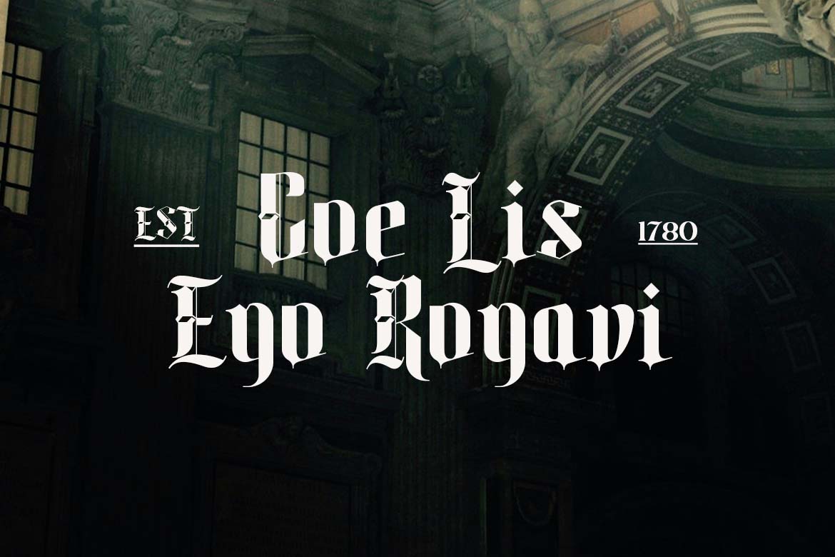 Monarch Shadow Blackletter Font-1