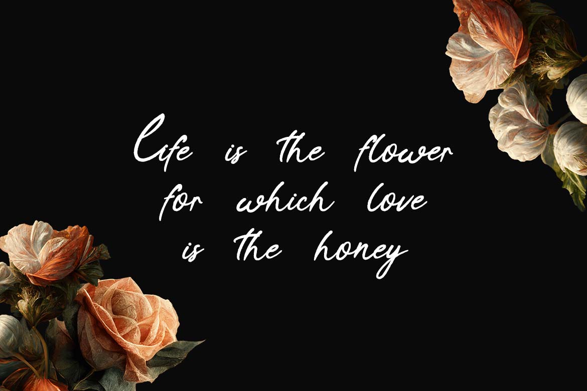 Tropical Streamline Romantic Handwritten Font-1