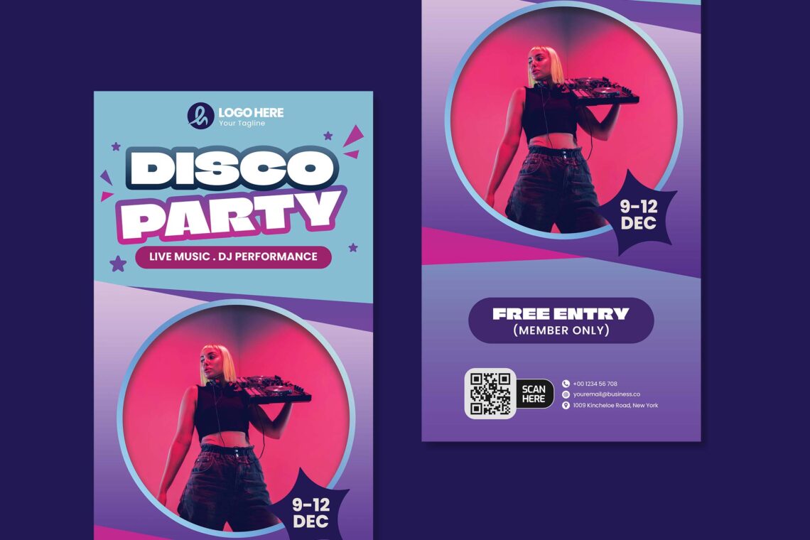 Disco Party Roll Up Banner-1