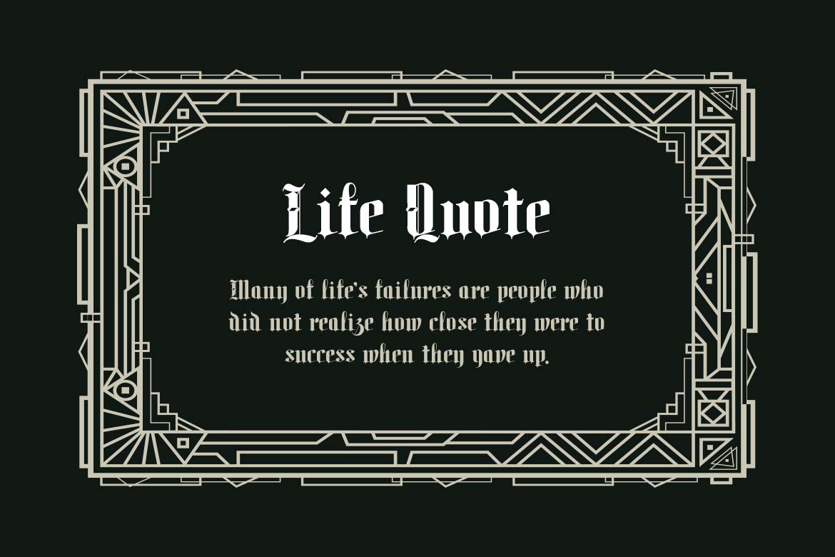 Monarch Shadow Blackletter Font-2