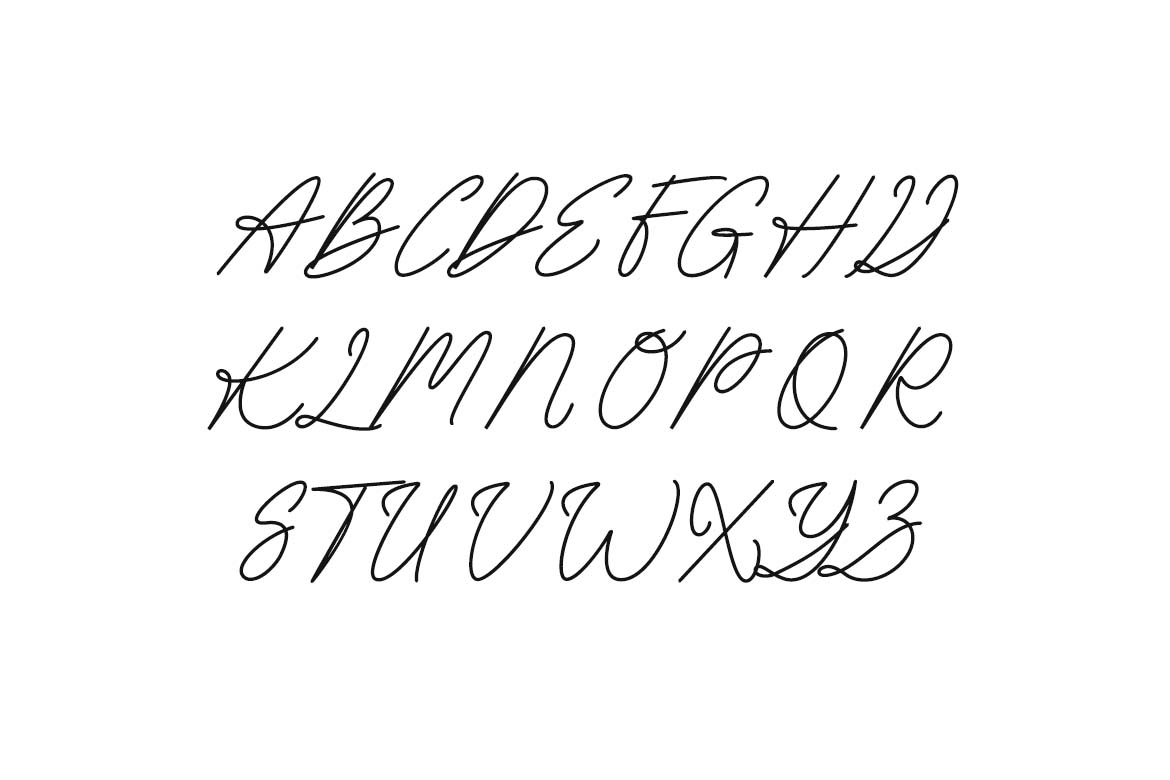 Richmond Woodhaven Signature Style Font-4